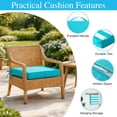 thumbnail image 6 of Jane Stone 2pcs Outdoor Seat Cushions with handle and Ties, 20" x 20" x 3" Water-resistant Outdoor Seat Pads Extra Thick Patio Chair Cushions for Patio Furniture - Tear, 6 of 8