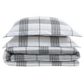 thumbnail image 5 of Cottage Classics Cottage Plaid White and Black Cotton 2-Piece Twin XL Comforter Set, plaid themed, for Men and Women, OEKO-TEX Certified Confidence, 5 of 5