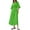 Mint Green, variant on Sngxgn Dresses for Women Front Tie Cap Sleeves V Neck Midi Bodycon Dress(Green,S)