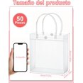 thumbnail image 3 of Bolsas de Regalo de PVC Transparente Con Asas, Bolsitas Reutilizables para Dulces, Bolsas Plásticas para Bodas, Fiestas, Cumpleaños y Eventos, 3 of 4
