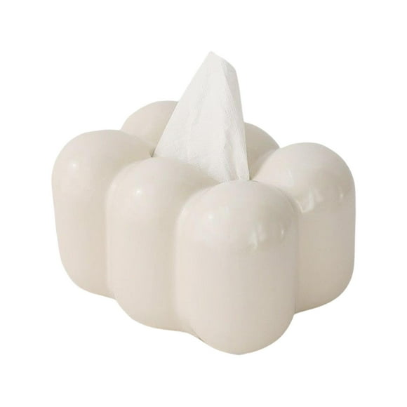 Organizador de pañuelos faciales, servilletas y papel, impermeable, multiusos Blanco