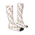 thumbnail image 3 of Balery Tulips Flowers Printed Novelty Socks Men's Women's Crew Socks Sports Socks Knee High Socks Cotton Socks Quirky and Cool Socks, 3 of 9