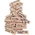 thumbnail image 1 of 48pcs Super Naughty Block Tower Game Funny Couple Stacking Tower With Truth Or Dare Questions And Challenges Games Valentine Tumbling Tower Stacking, 1 of 3