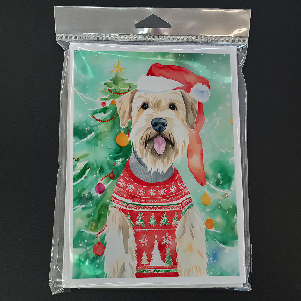 Wheaten Terrier Christmas Greeting Cards Pack of 8 7 in x 5 in