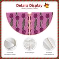 thumbnail image 3 of Fotbe Tulips Flowers Pattern Christmas Tree Skirt, Tree Skirts Plush Christmas Decorations, Christmas Tree Skirts Xmas Decorations Holiday Party Decor-36", 3 of 6