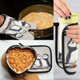 thumbnail image 5 of Yayeee Oven Mitts and Pot Holder Set of 4 Heat Resistant Kitchen Gloves Baking Hot Pad, Cute Puffin, 5 of 5