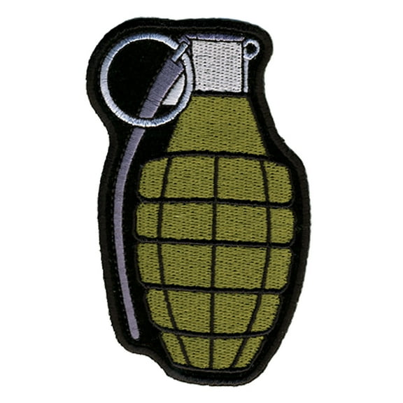 Hot Leathers PPA4212 Hand Grenade 2" x 4" Patch 2X4