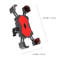 thumbnail image 3 of Soporte para teléfono móvil para bicicleta Soporte para teléfono para motocicleta (manillar rojo), 3 of 5