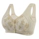 thumbnail image 1 of Fitness Lingerie for Women Sexy Lace Front Buckle Print Underwear Sleeveless Lace Plus Size Bra Panties My Shopping Cart Display Beige 5XL, 1 of 4