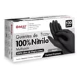 thumbnail image 1 of 100 Guantes Nitrilo Premium Negro Libre De Látex Sin Polvo, 1 of 8