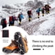 thumbnail image 2 of Wosthever Crampones antideslizantes para escalada al aire libre, 19 , para caminar en invierno, pesca en hielo, montañismo, raquetas de nieve, Escalada naranja XL, 2 of 6