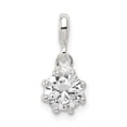 thumbnail image 1 of 925 Sterling Silver Cubic Zirconia Cz Pendant Charm, 1 of 6