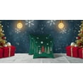 thumbnail image 6 of Christmas Embroidery Throw Pillow Covers 18x18 inch Set of 2 Christmas Dec Velvet Pillowcases Forest Green Xmas Trees Cushion Pillow Cases Soft Square Holiday Pillowcase, 6 of 9