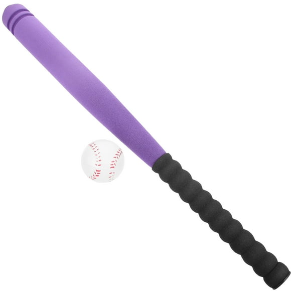 1 Set of Outdoor Baseball Set Sponge Rubber Baseball Bat Interesting Children Toy Kids Accessory with Ball