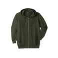 thumbnail image 5 of Kingsize Men's Big & Tall Fleece Zip-front Hoodie Jacket, 5 of 6