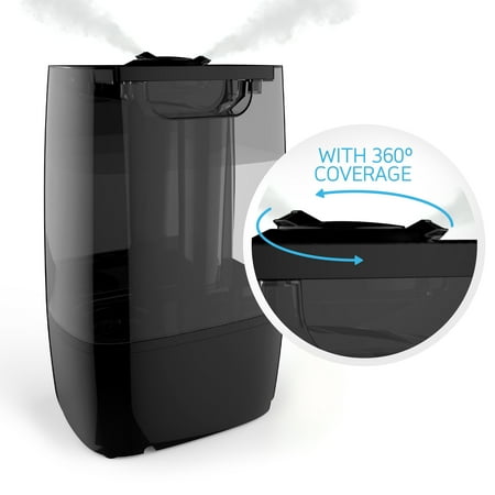 Pure Enrichment - HumeXL Pro 1.3 Gal. Warm and Cool Mist Humidifier - Black