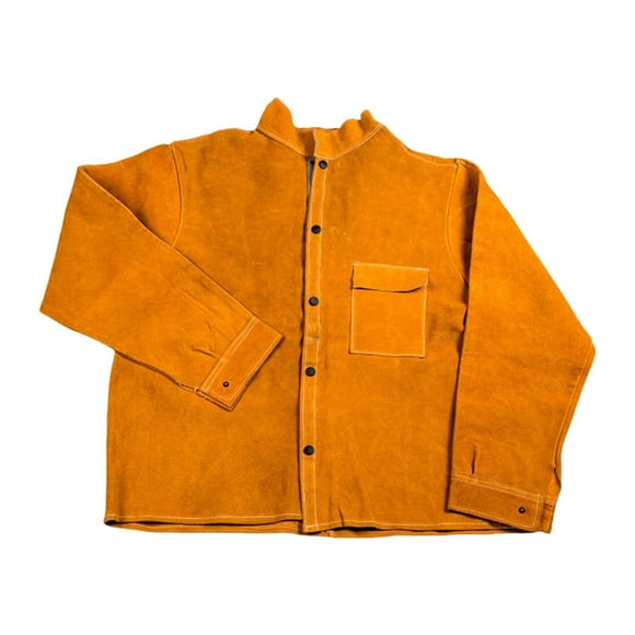jinwen Welding Apron Flame Resistant Welding Jacket for Cutting Woodworkings Welding L