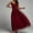 Wine, variant on Tbopshirt Wedding Guest Dresses for Women,Fashion Women V Neck Solid Color Mesh Patchwork Sleevess Sling Dress