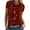 Brick Red, variant on MEICHEN Women's Shirt T Shirt Glitter Shirt Fashion Starry Summer Shirt Round Neck Short Sleeve Top Outfit