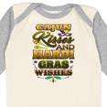 thumbnail image 4 of Inktastic Mardi Gras Wishes Cajun Kisses Boys or Girls Long Sleeve Baby Bodysuit, 4 of 5