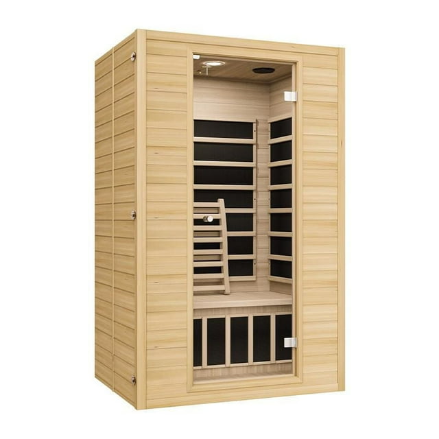 Blisspod 2-Person Far Infrared Sauna, Canadian Hemlock, Very Low EMF, 4 Heaters