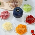 thumbnail image 7 of Electric Garlic Chopper, Mini Portable Veggie Chopper, Veggie Chopper With Container And Lid, Mini Garlic Chopper Usb Rechargeable,Portable Electric Mini Food Chopper For Garlic, Onion, Ginger, Chill, 7 of 7
