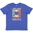 thumbnail image 3 of Inktastic Just a Boy Who Loves Axolotls Youth T-Shirt, 3 of 5