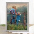 thumbnail image 4 of Hilo de bordar algodón completo 11CT estampado Prairie Cowboy Kid punto de cruz 40x55cm, 4 of 9