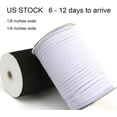 thumbnail image 3 of 1/4 Inch KNITTED ELASTIC Band for Face Cover 200 Yards Sewing Cord String 6mm, 3 of 5