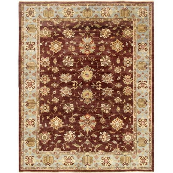 Pasargad Home P-640 9x12 Melody Collection Hand-Knotted Lamb's Wool Area Rug- 9 ft. 0 in.  X 11 ft. 9 in.