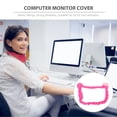thumbnail image 3 of BESTYASH 1Pcs Pink Polyester Elastic Design Dustproof Computer Monitor Cover Suitable for 20-32 Inch Monitors, 3 of 6