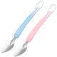 thumbnail image 5 of 2 cucharas de doble cabeza para niños con mango de silicona para hacer puré de frutas, herramienta para comer, 5 of 7
