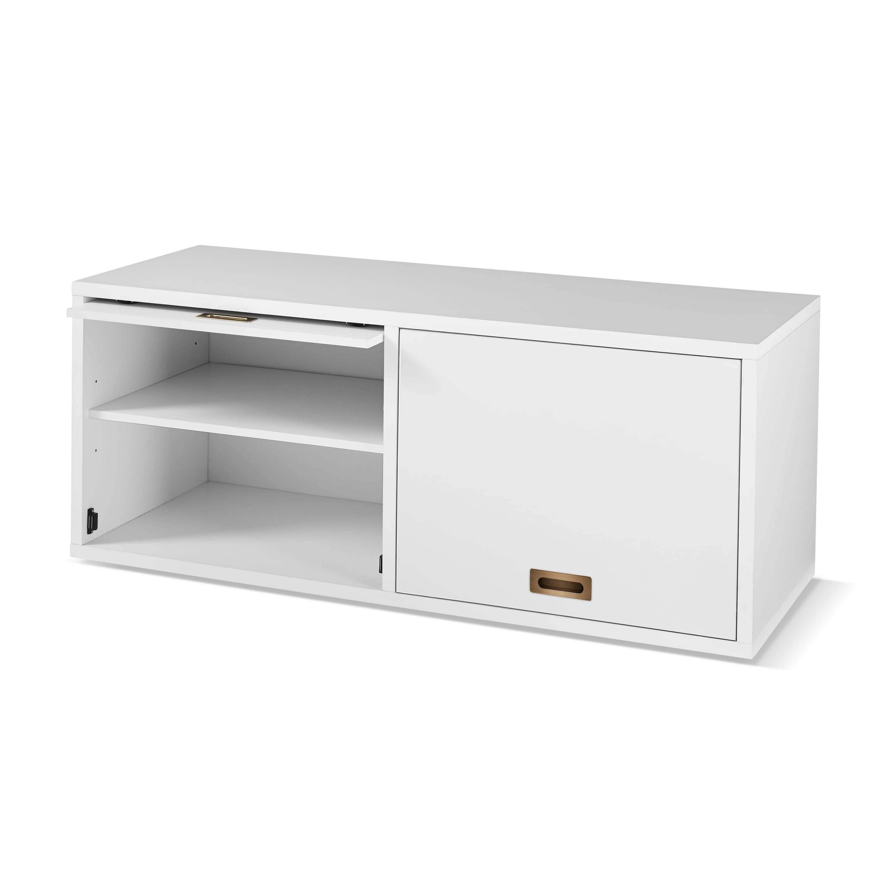 Better Homes Gardens Ludlow Stackable, White Storage Shelves With Doors