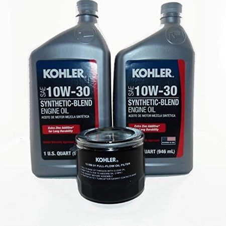 (2 Qts) Synthetic Blend 10W30 Engine Oil & (1) 12 050 01-S1 Oil