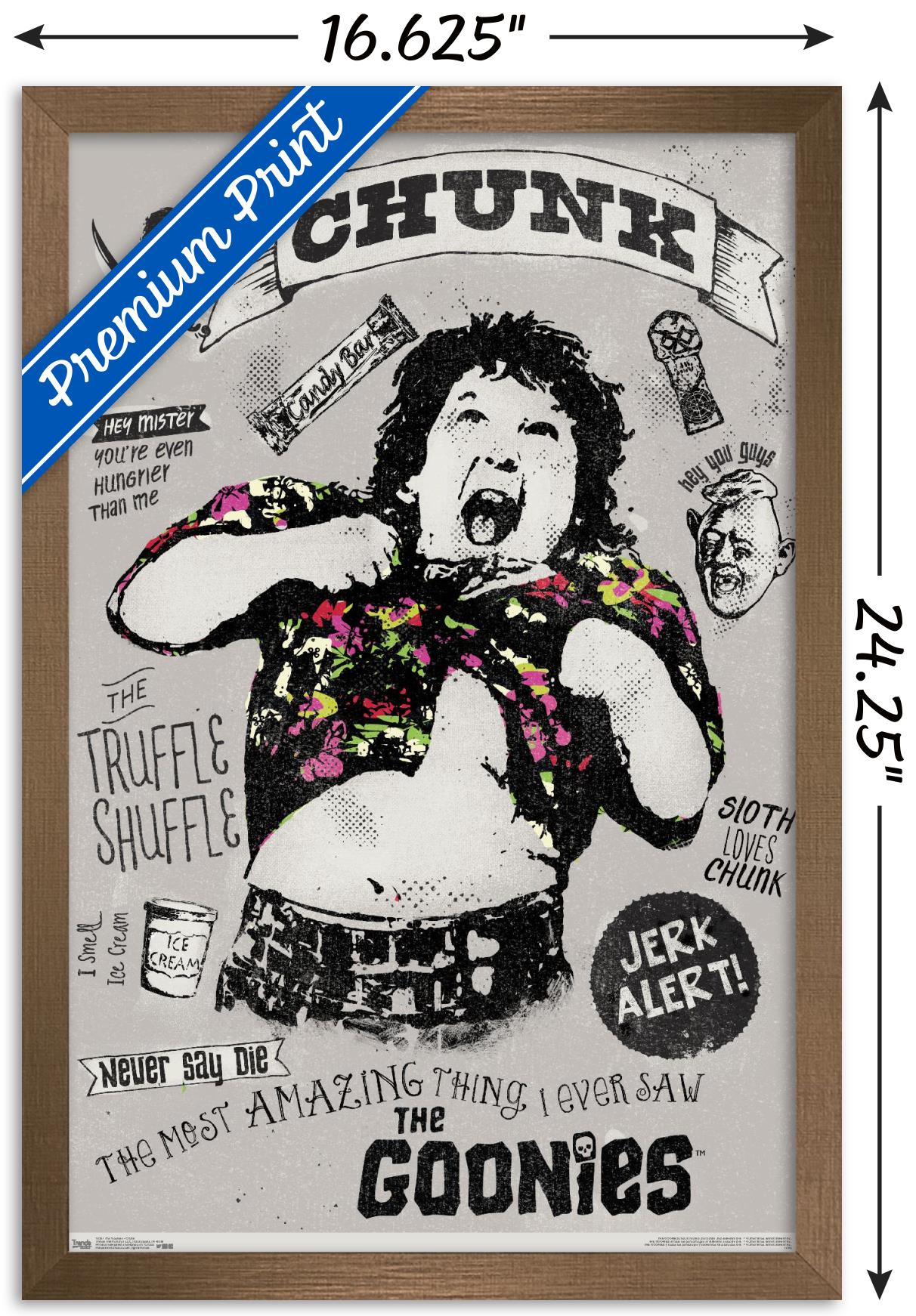 The Goonies - Chunk Wall Poster, 14.725" x 22.375", Framed