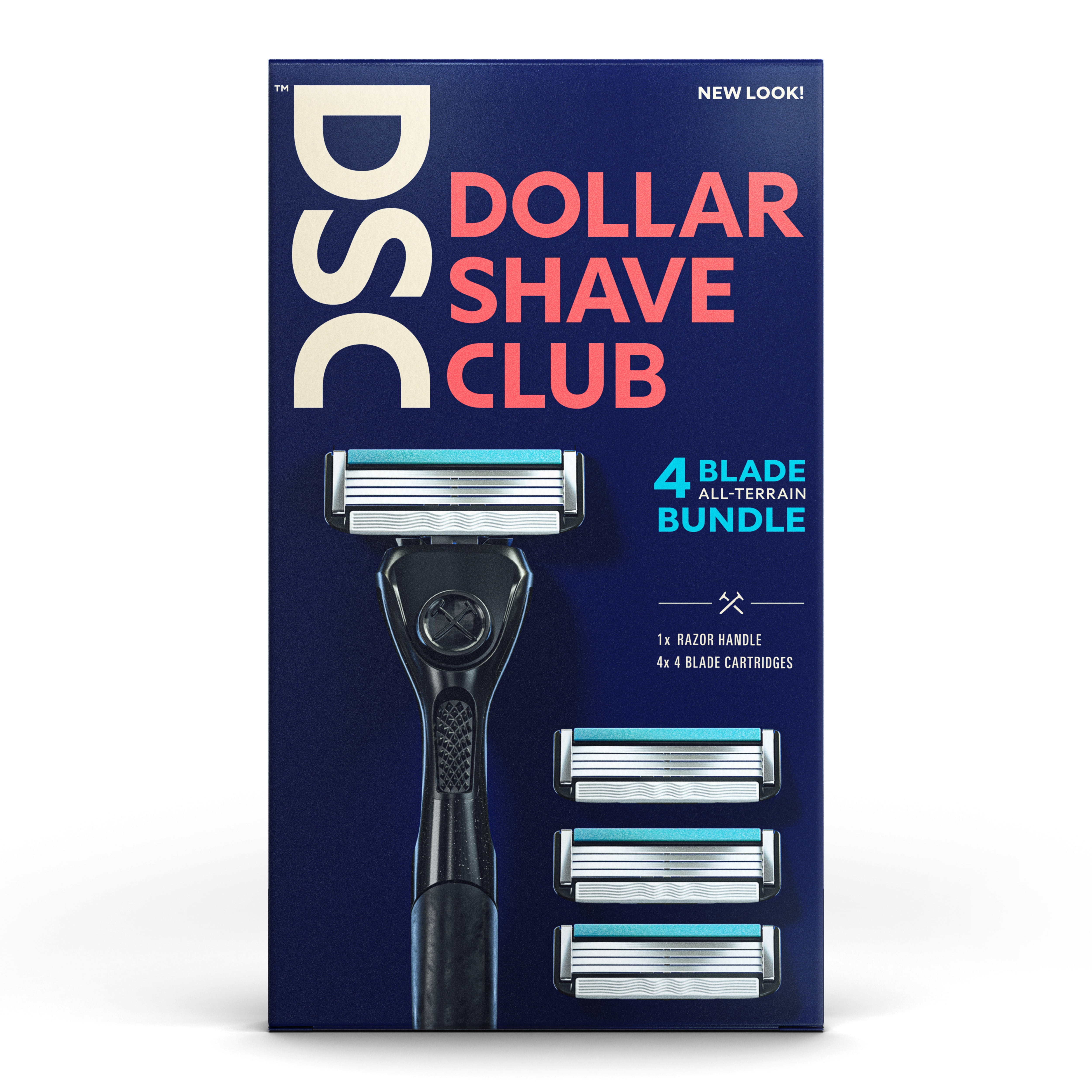 Dollar Shave Club 4Blade Razor Bundle for AllTerrain Shaving, 1