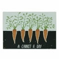 thumbnail image 1 of Vegetable Cutting Board, Carrot Roots Growing Bedding Plants Farm Food Ecology Theme and Words, Decorative Tempered Glass Cutting and Serving Board, in 3 Sizes, by Ambesonne, 1 of 2