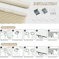 thumbnail image 6 of Keego Top Down Bottom Up Cellular Shades Cordless Honeycomb Blinds for Windows Light Filtering Creamy Color 61.5"w x 36.0"h, 6 of 7