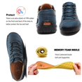 thumbnail image 4 of Mens Casual Dress Shoes Leather Sneakers Lightweight Comfortable Hand Made Flats Classic Shoes for Walking Business Working Office Travel Driving Footwear, 4 of 9