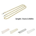 thumbnail image 3 of Simple Gold and Silver Sunglasses Sunglasses Chain Reading Glasses Anti Slip Rope Holder Neck Ropemetala Metal Glasses Chain, 3 of 6