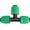 Green Tee, variant on 12-pack 1/2" to 1/4" leakproof barbed reducing tee drip irrigation adapters