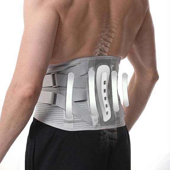 Back Brace Support Belt-Lumbar Support Back Brace for Back Pain, Sciatica, Scoliosis, Herniated Disc Adjustable Support Straps-Lower Back Brace with Removable Lumbar Pad for Men & Women