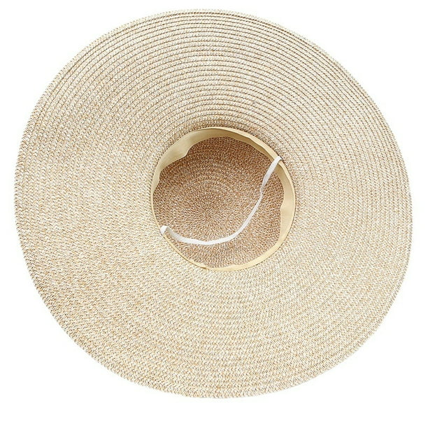 Adrinfly Women Foldable Floppy Wide Brim Straw Sun Hat Travel Packable 71on5ePoUwL._AC_UL210_SR210,  main image 2