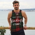 thumbnail image 6 of Logiee Wonderful Time Christmas Print Men's Workout Tank Top,Quick Dry Workout Tank Top,Gym Muscle Tee,Fitness Bodybuilding Sleeveless T Shirt-Medium, 6 of 7