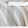 thumbnail image 6 of 100% Cotton Waffle Textured Soft Bed Blanket by Comfort Canopy, White, Queen, 6 of 8