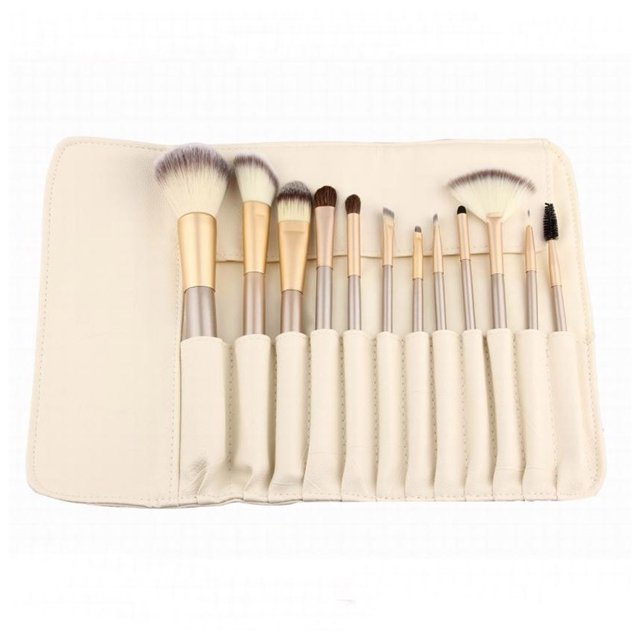 El sistema de cepillo del maquillaje, base sintética superior en polvo correctores sombras de ojos se ruboriza cepillos del maquillaje