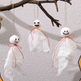 thumbnail image 2 of 16 piezas de adornos colgantes de fantasmas de Halloween - Pequeños adornos colgantes de fantasmas para árboles - Decoración rústica de tela de granja para colgar fantasmas para la decoración del, 2 of 5