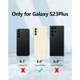 thumbnail image 6 of 3 in 1 for Samsung Galaxy S23 Plus Case, with Full Camera Cover Protection，Liquid Silicone Slim Shockproof Protective S23+ Phone Case (Stone), 6 of 12