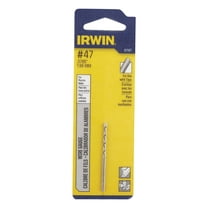 Irwin 811 General Purpose Wire Gauge Jobber Length Drill, NO 47 x 2 in OAL, High Speed Steel
