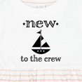 thumbnail image 4 of Inktastic New to the Crew Newborn Girls Baby Dress, 4 of 5